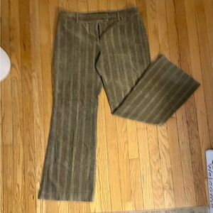 H&M Corduroy Flare Pants - Taupe Brown